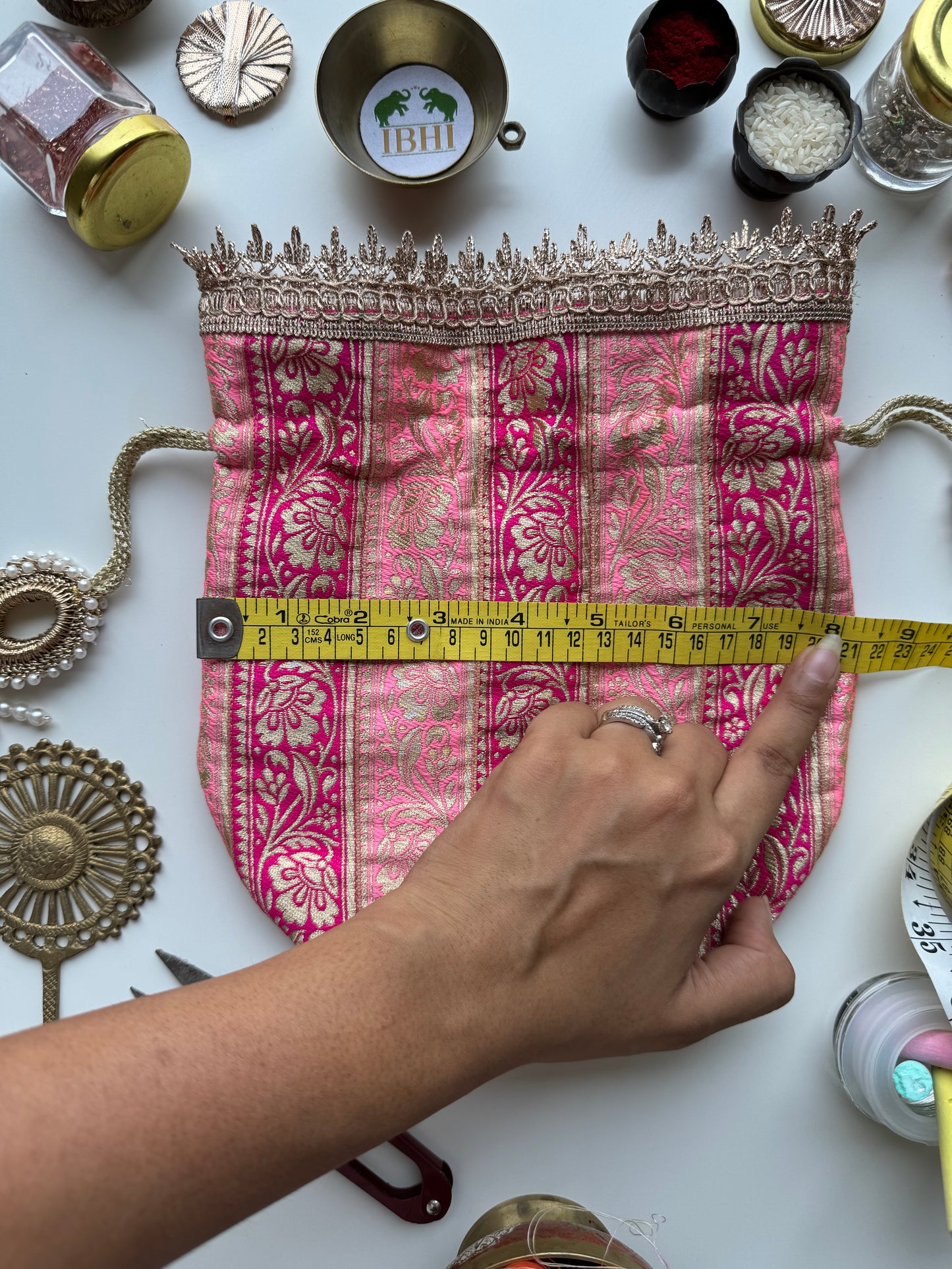 Chandrakala Gulaabi Potli Bag
