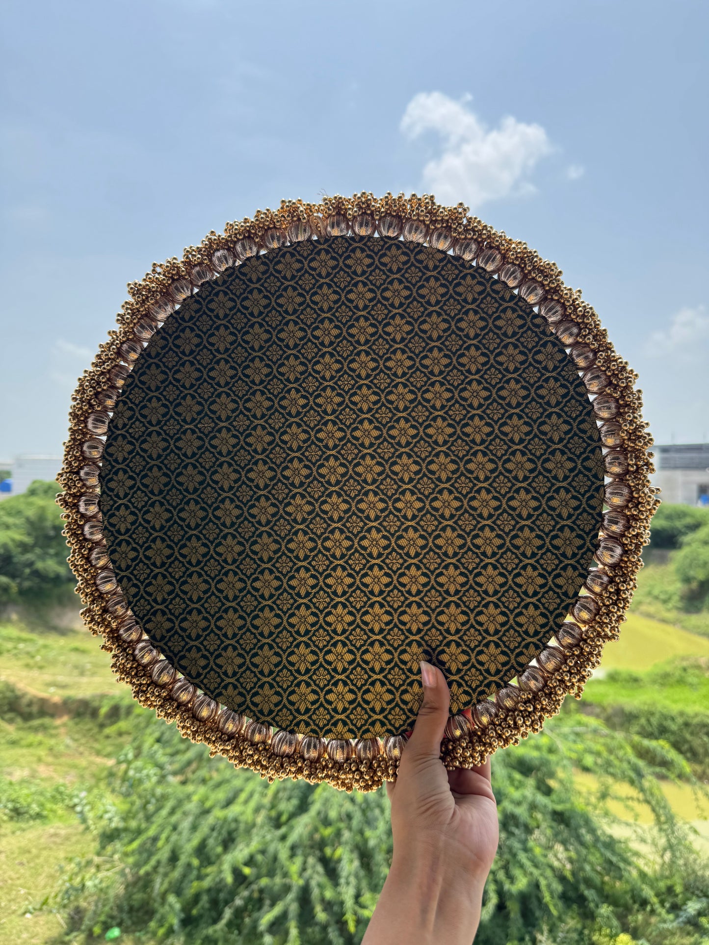 Kumkum Charan Thaal: Banarasi Panna