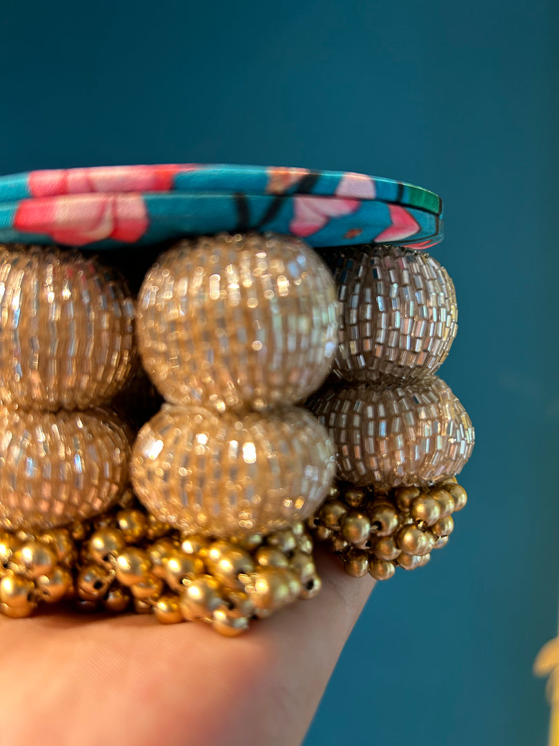 Mini Dangler Platter: OG Inflorescence Divine Pichwai (4 inches)