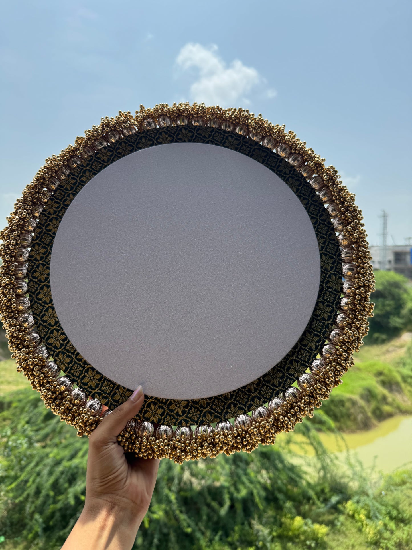 Kumkum Charan Thaal: Banarasi Panna