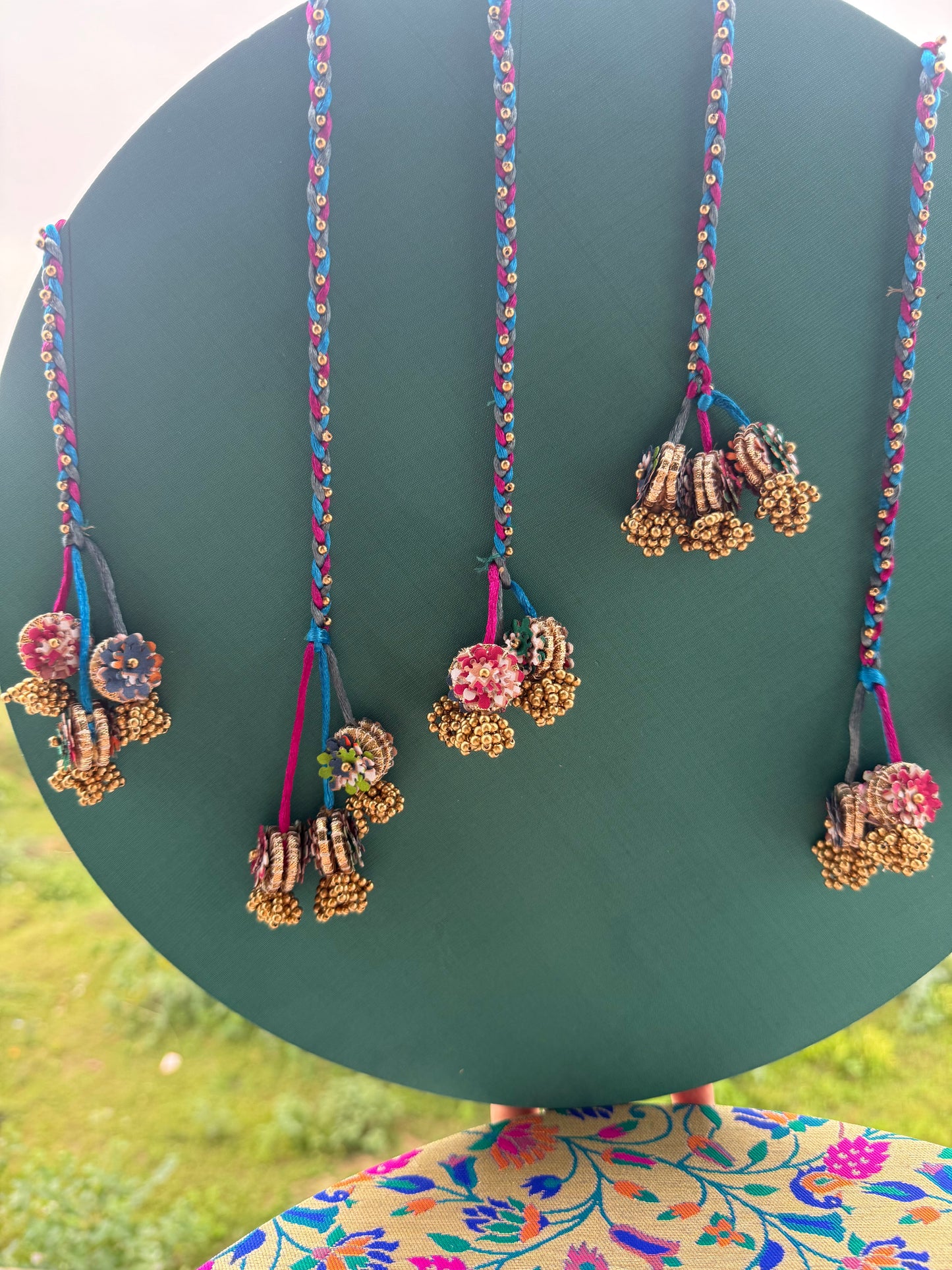 Neelgulabi (नीलगुलाबी) Ganpati Backrop
