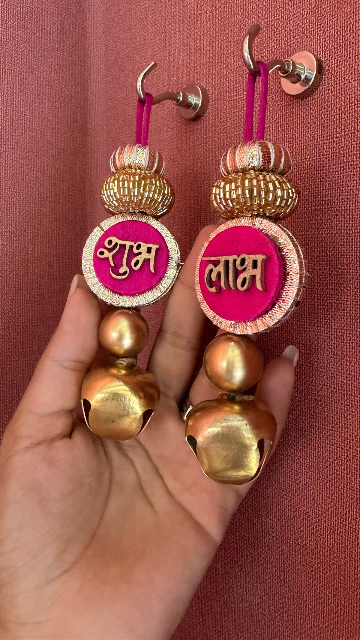 Jaipuri Pink Ghungroo Shubh Labh