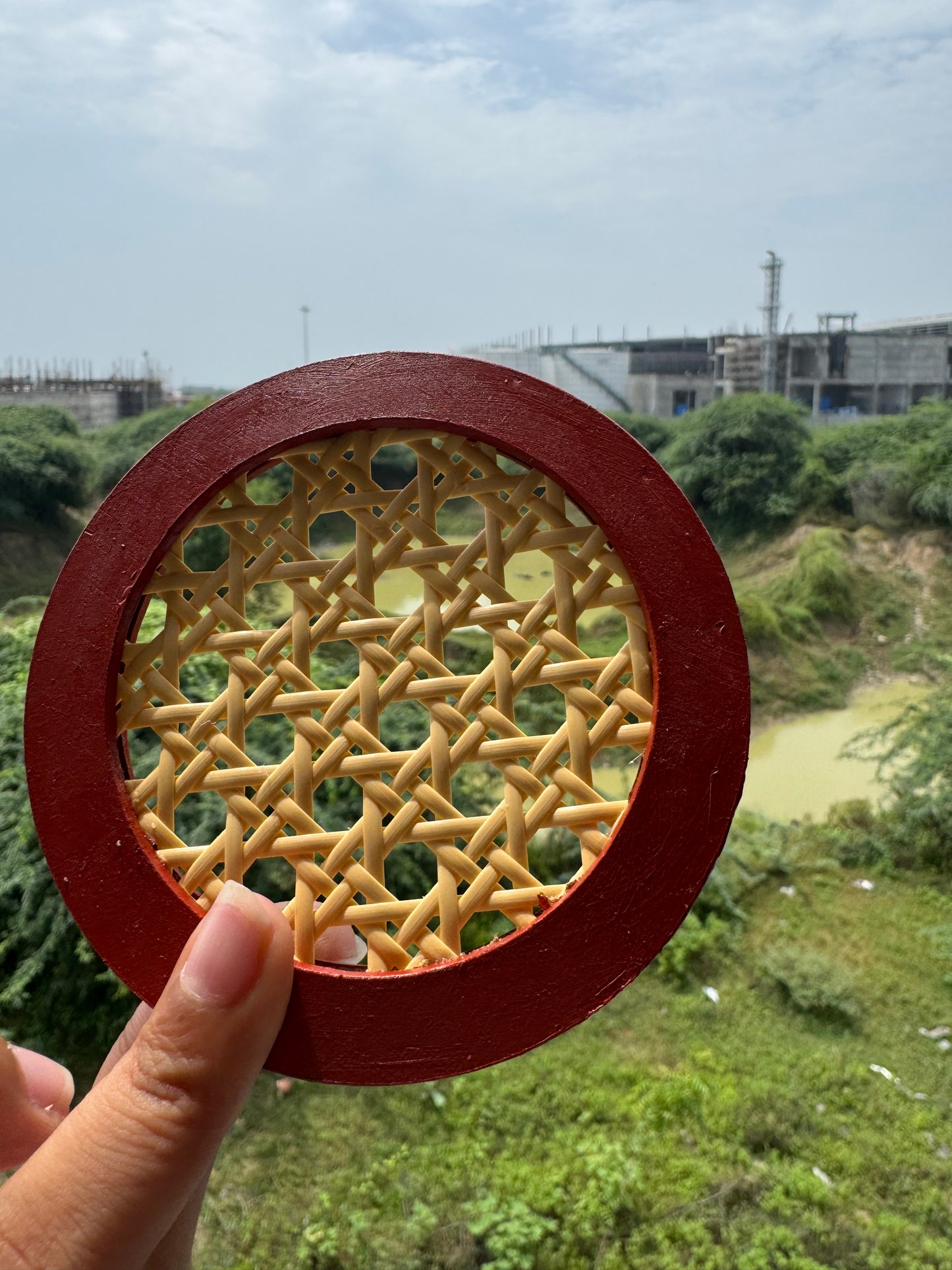 Vanshree Coasters – Rattan & MDF Set of 2 | IBHI