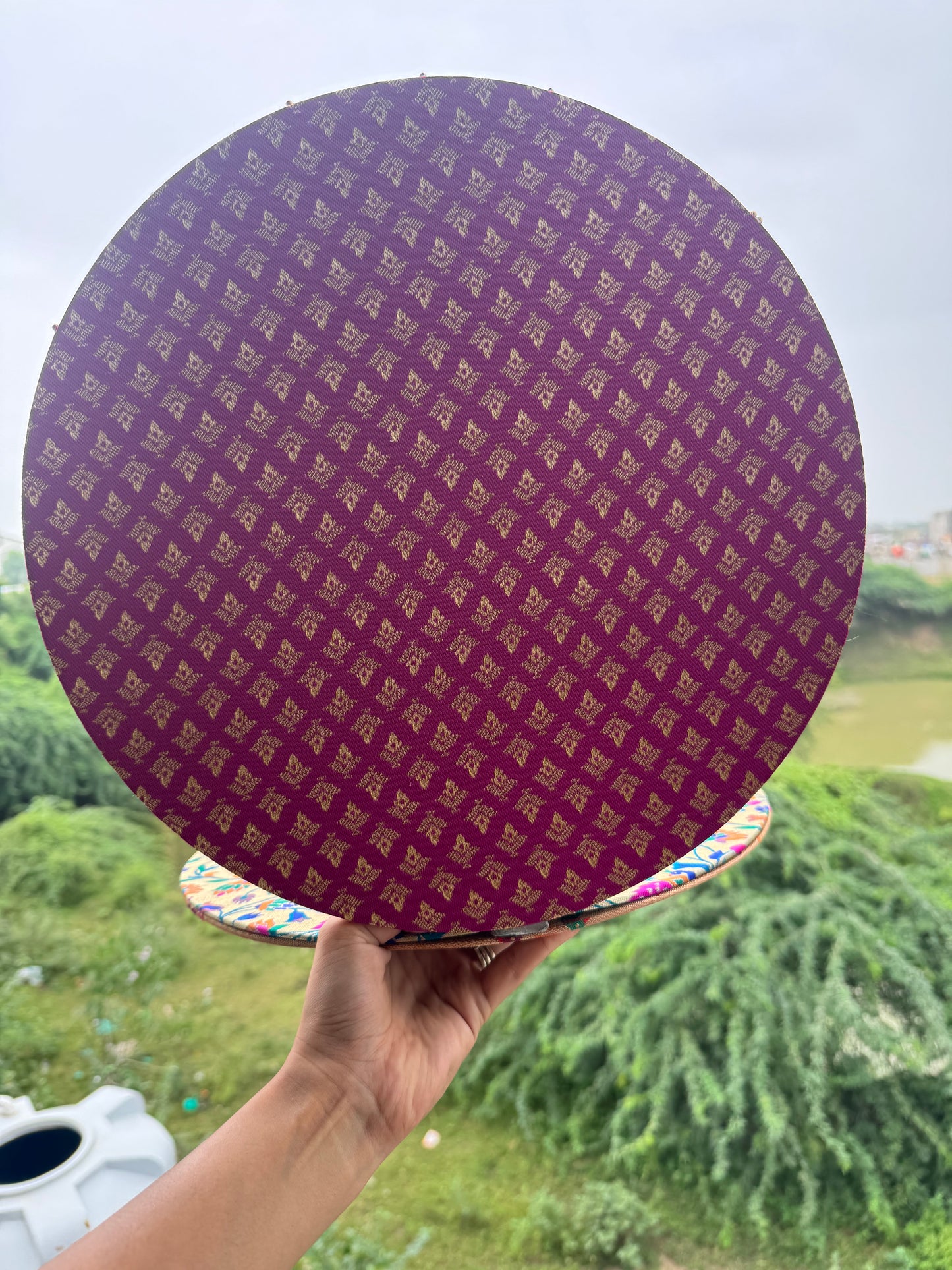 Neelgulabi (नीलगुलाबी) Ganpati Backrop