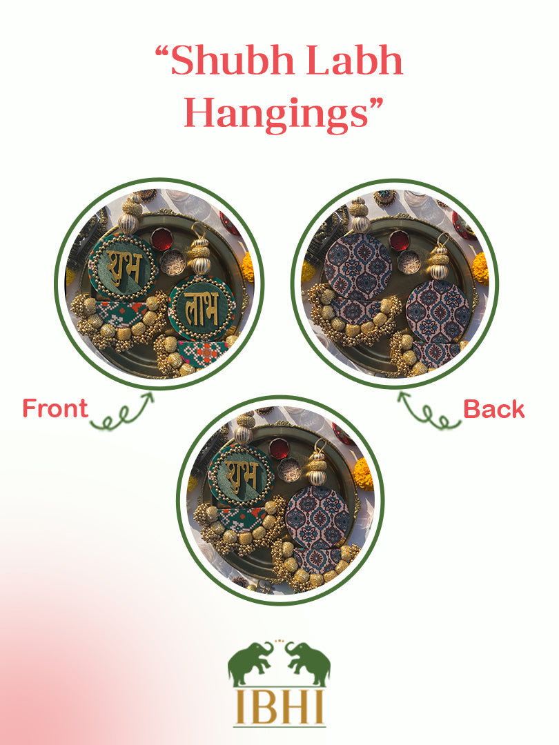 Rosie Rani + Kamal Bandhej Arc Embellished Shubh Labh Tassels