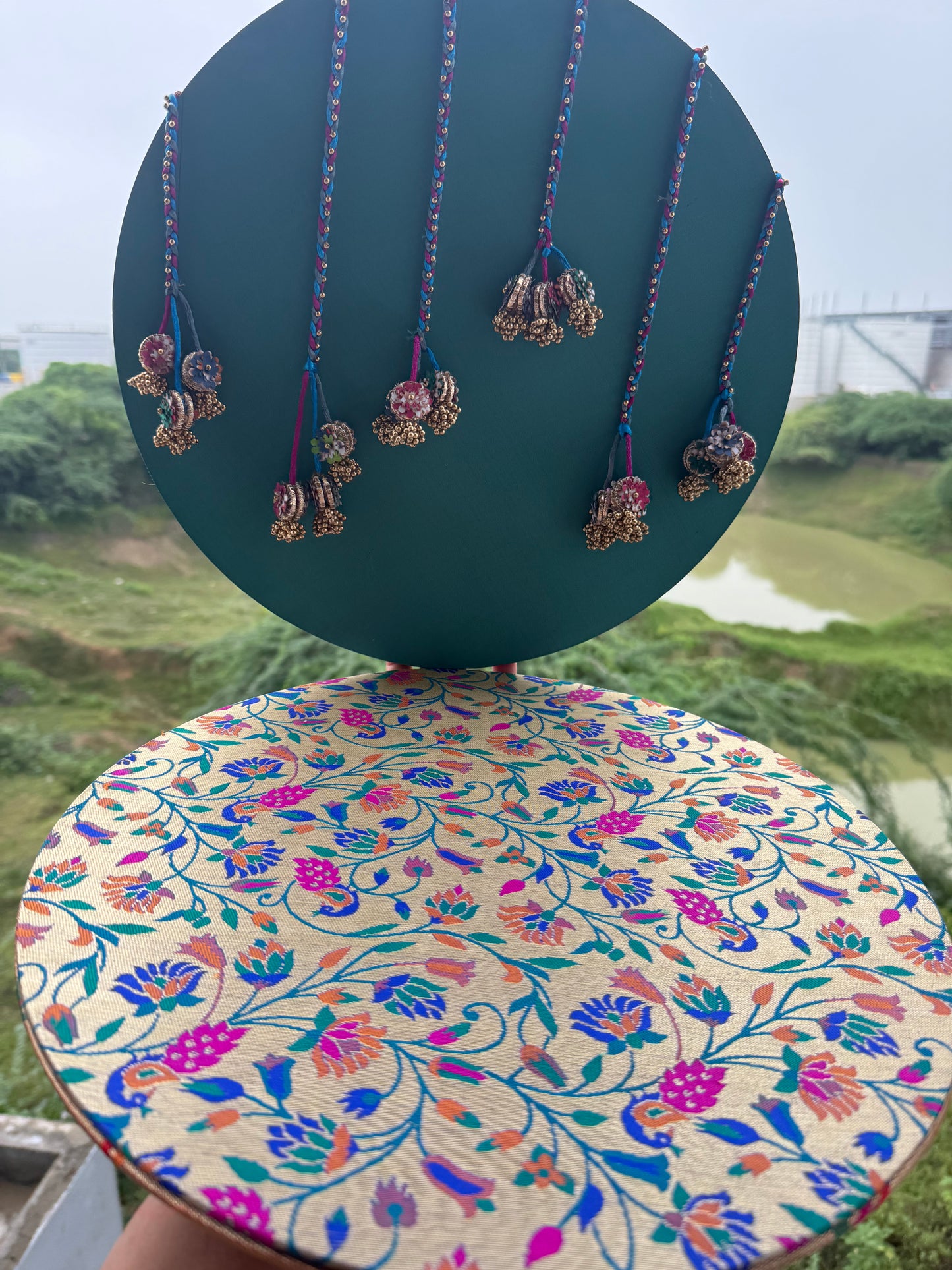 Neelgulabi (नीलगुलाबी) Ganpati Backrop
