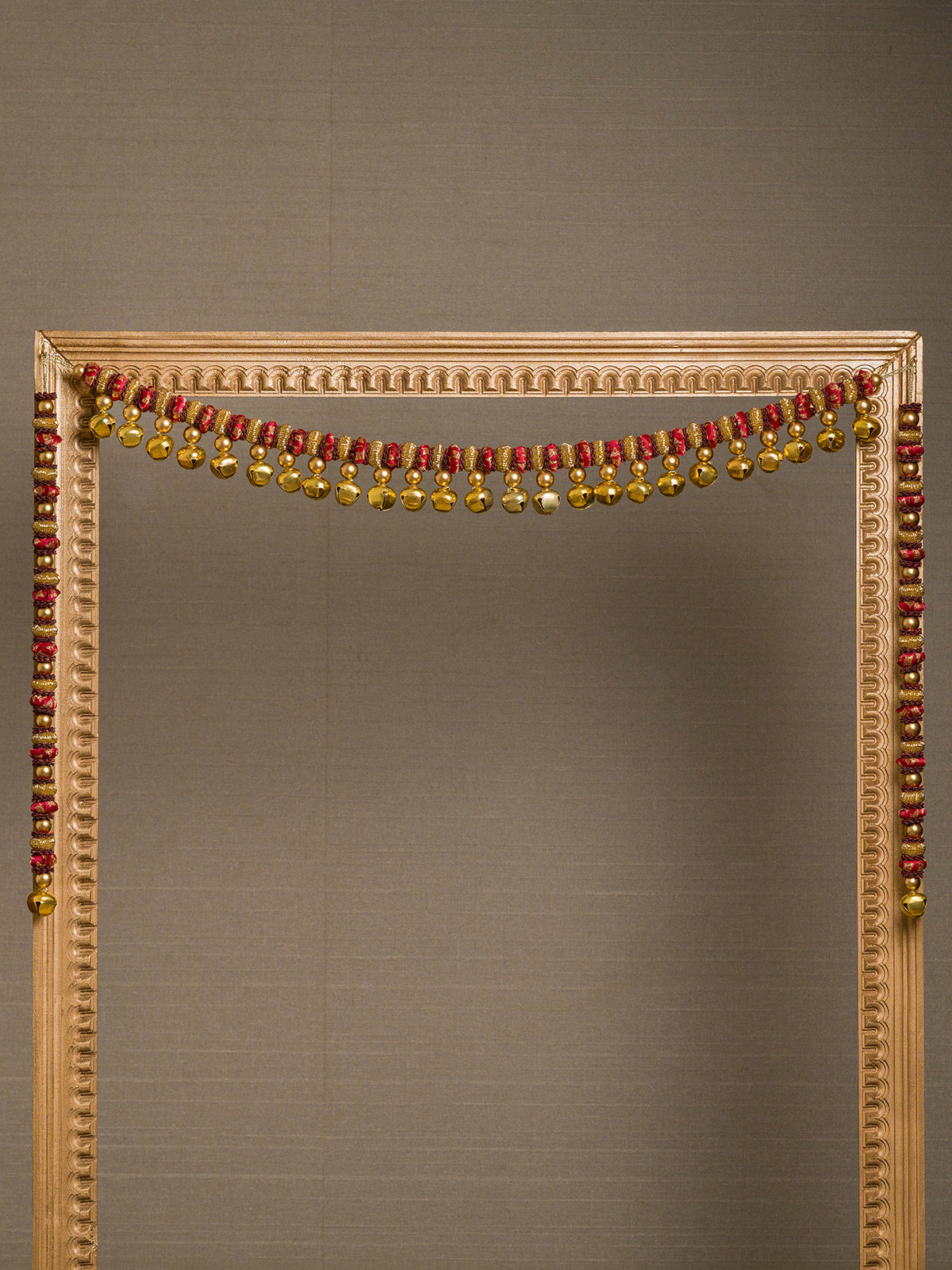 Petite Gajara Long Hangings- Maroon (23 inches)