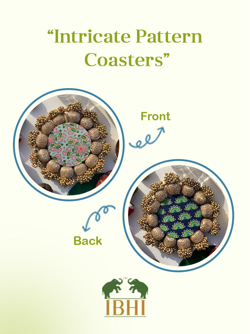 Spherical Mini Pallet: Flare Mor Bani Thangat Kare + Pastel Pistachio Inflorescence Divine Pichwai