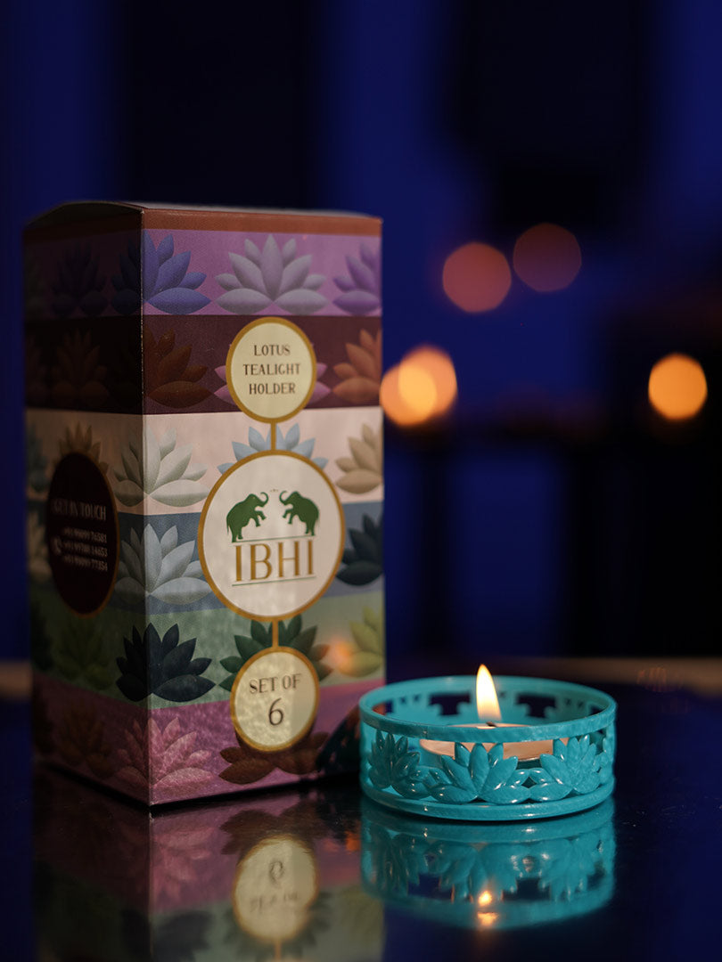 IBHI's Lotus TeaLight Holder: Set of 6
