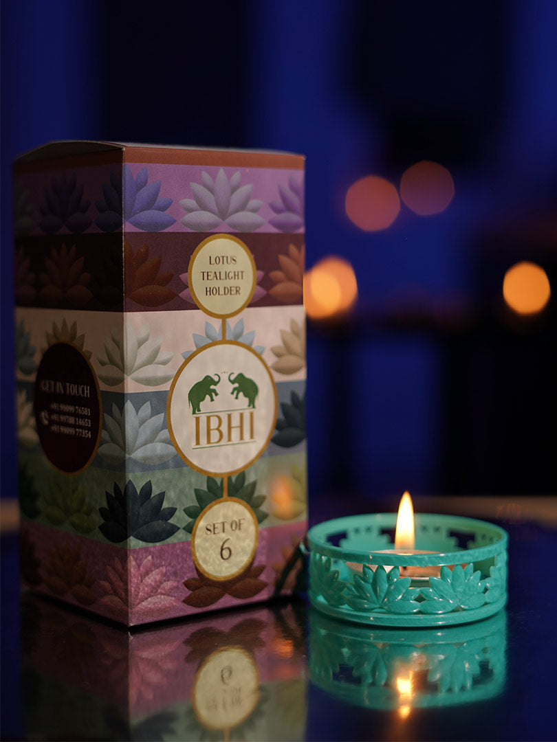 IBHI's Lotus TeaLight Holder: Set of 6