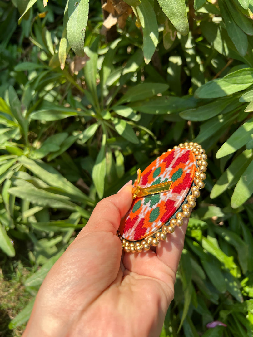 Enchanted Inflorescence Divine Pichwai Beaded Juda Brooch