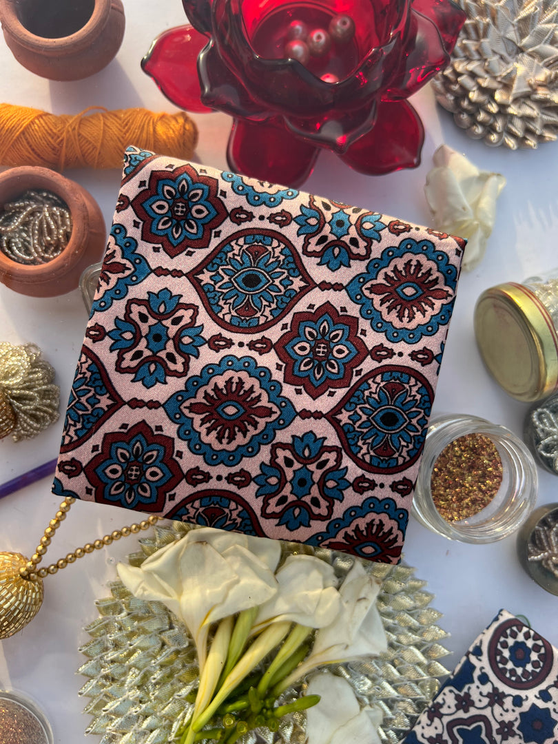 ADD ON: Maroon Navratna Patola Mini Pouch