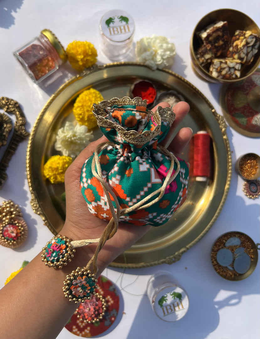 Idiosyncratic Divine Pichwai Little Potli- शगुन wali