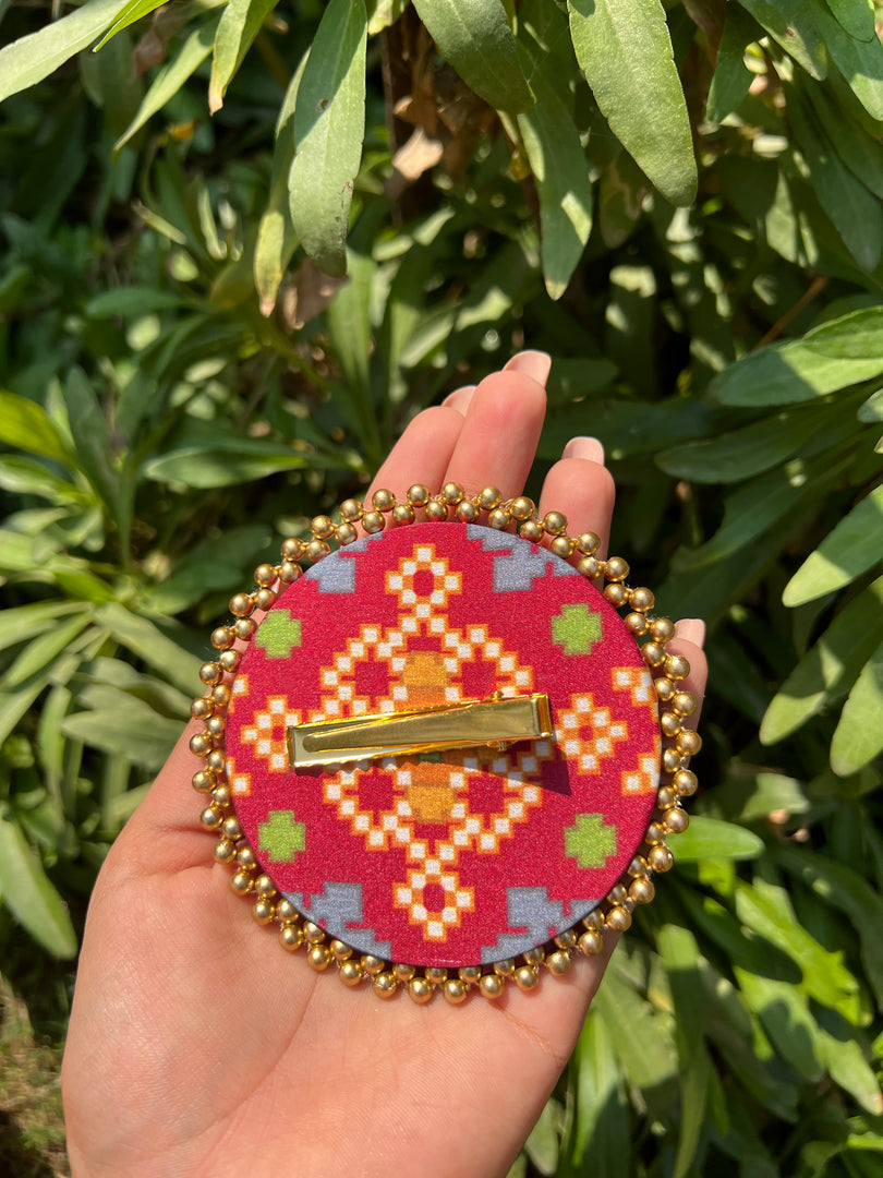 Enchanted Inflorescence Divine Pichwai Beaded Juda Brooch