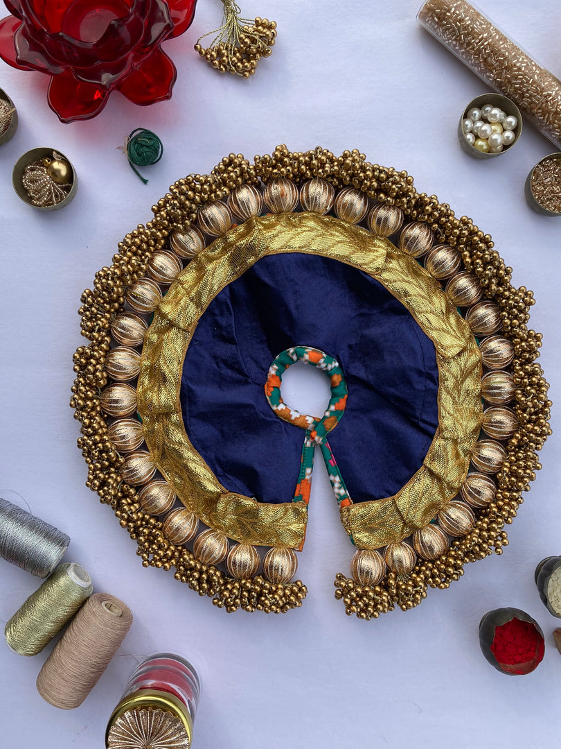 Congruous Divine Pichwai Copper Beaded Poshak