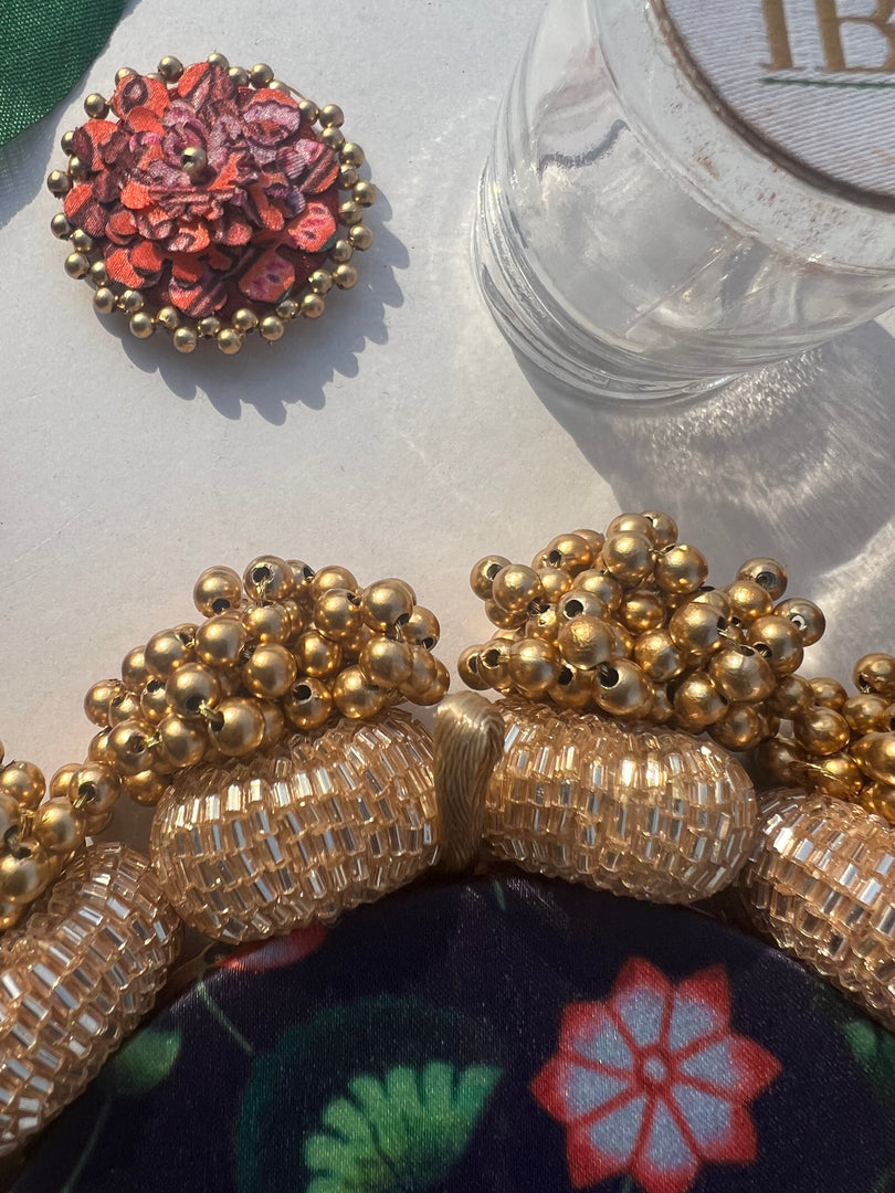 Diva Diya : Rosie Rani Bandhej + Bottle Green Hathi Popat Patola
