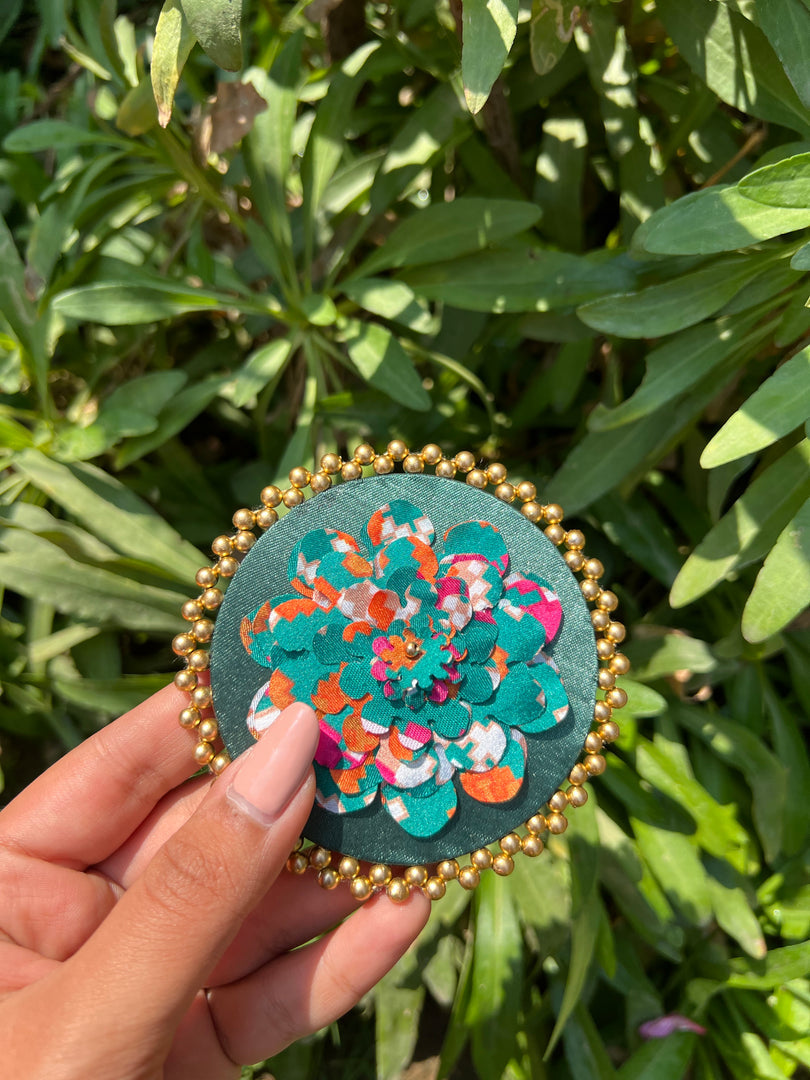 Enchanted Inflorescence Divine Pichwai Beaded Juda Brooch