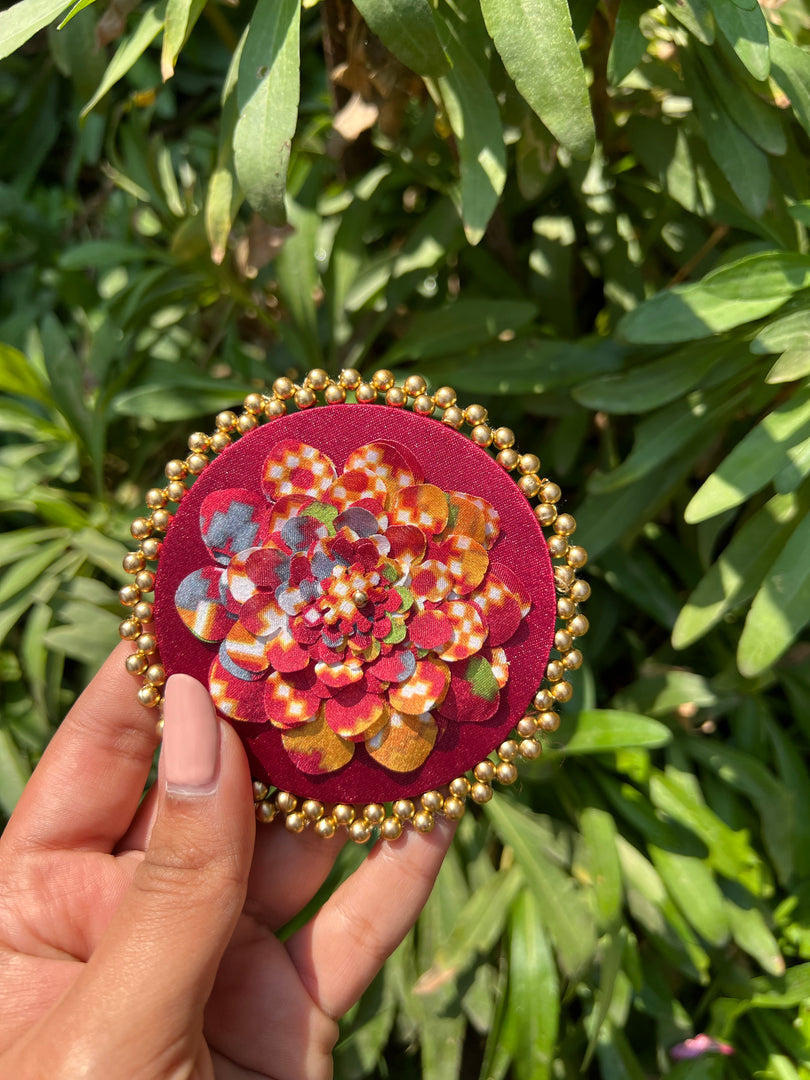 Enchanted Inflorescence Divine Pichwai Beaded Juda Brooch