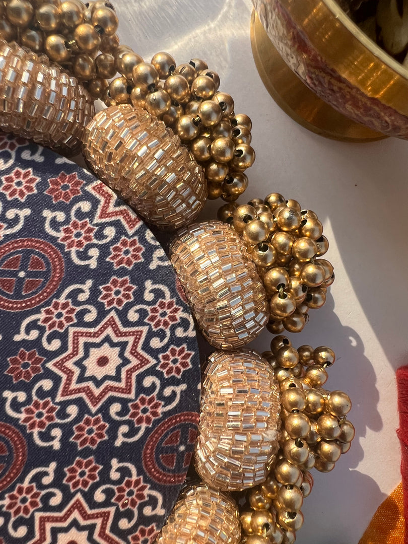 Diva Diya : Rosie Rani Bandhej + Bottle Green Hathi Popat Patola