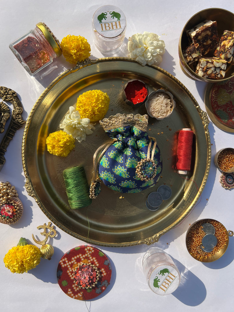 Idiosyncratic Divine Pichwai Little Potli- शगुन wali