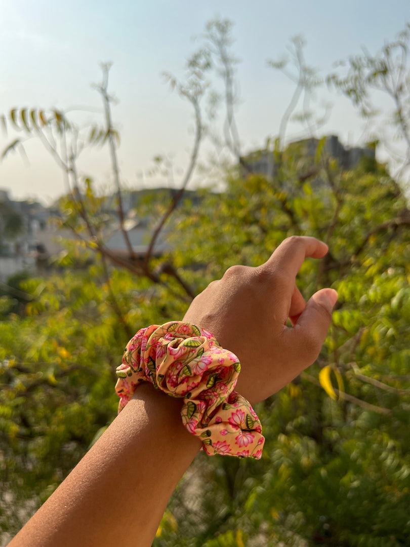 Turkish Hues Intense Ajrakh Scrunchie