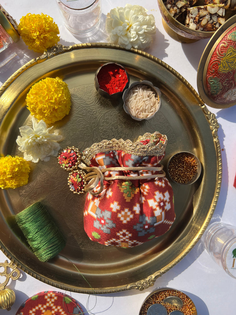 Idiosyncratic Divine Pichwai Little Potli- शगुन wali