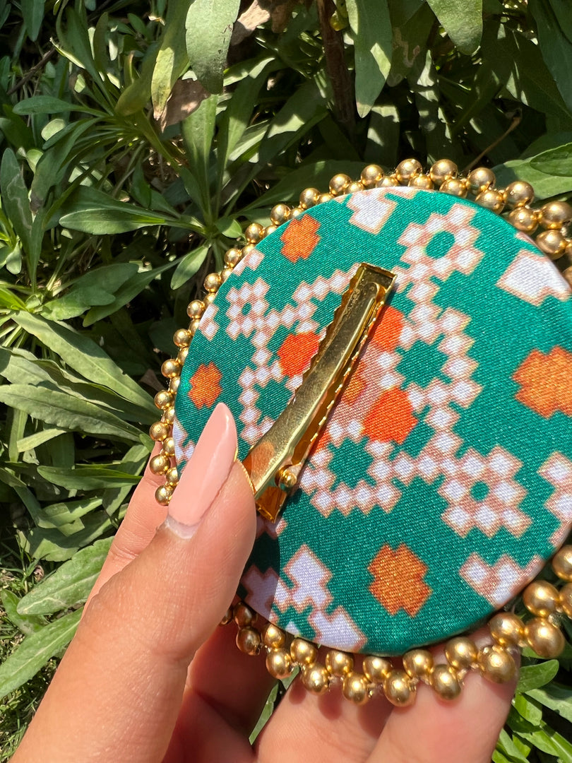 Enchanted Inflorescence Divine Pichwai Beaded Juda Brooch