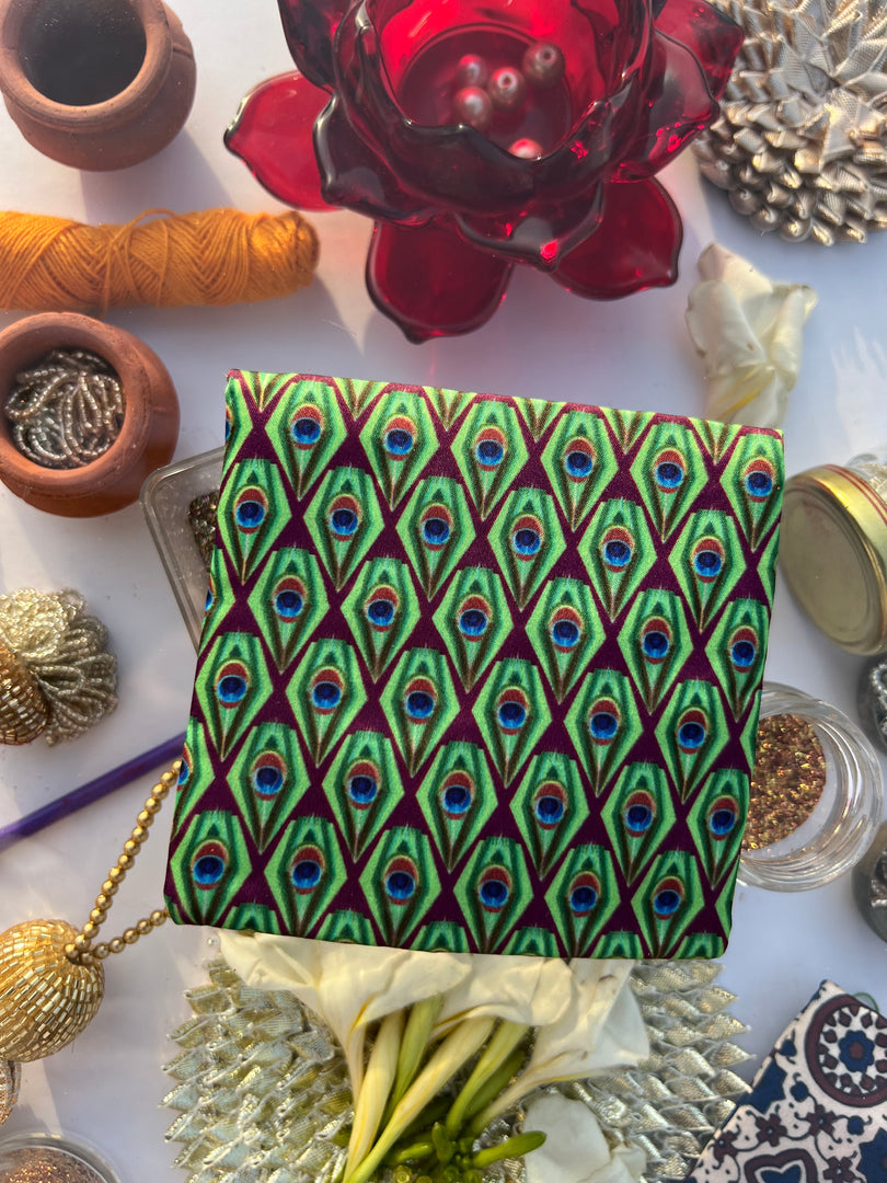 ADD ON: Maroon Navratna Patola Mini Pouch
