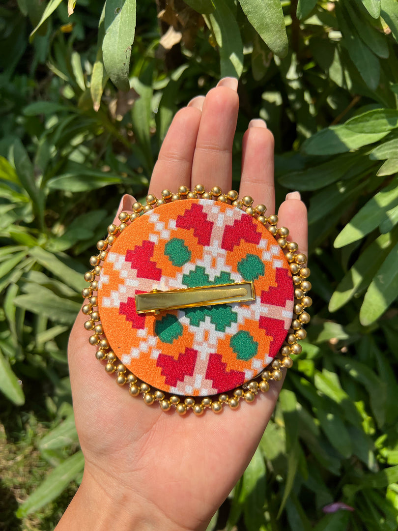 Enchanted Inflorescence Divine Pichwai Beaded Juda Brooch