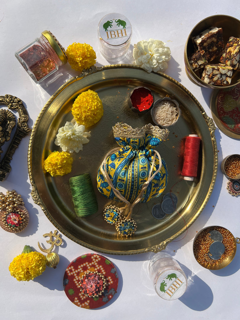 Idiosyncratic Divine Pichwai Little Potli- शगुन wali