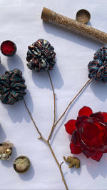 Load image into Gallery viewer, Christmas Blooms Scrunchie: Set of 3
