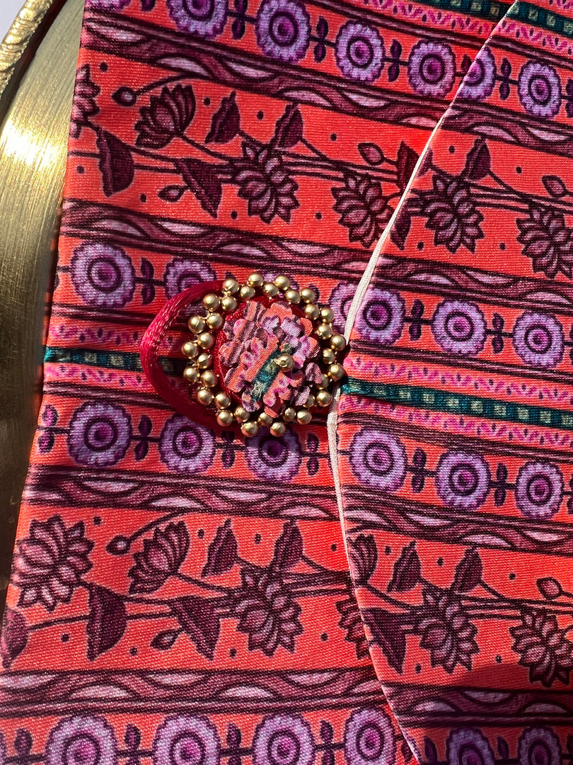 Pink Colloquial Divine Pichwai Shagun Envelope