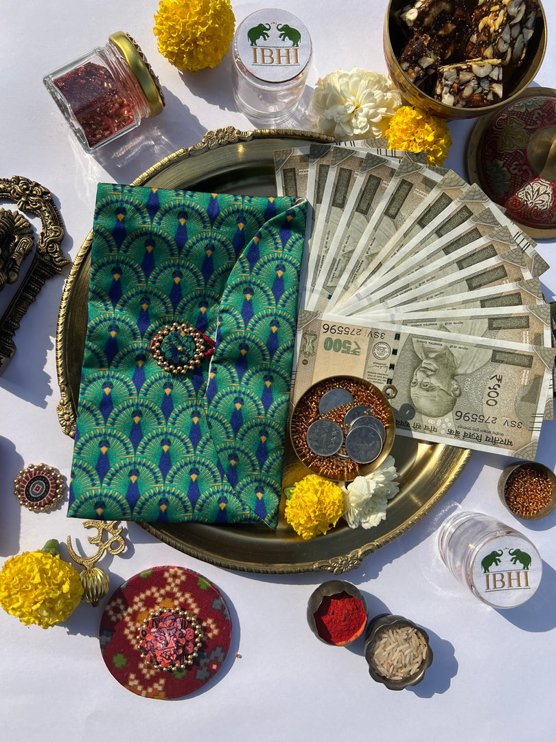 Pink Colloquial Divine Pichwai Shagun Envelope