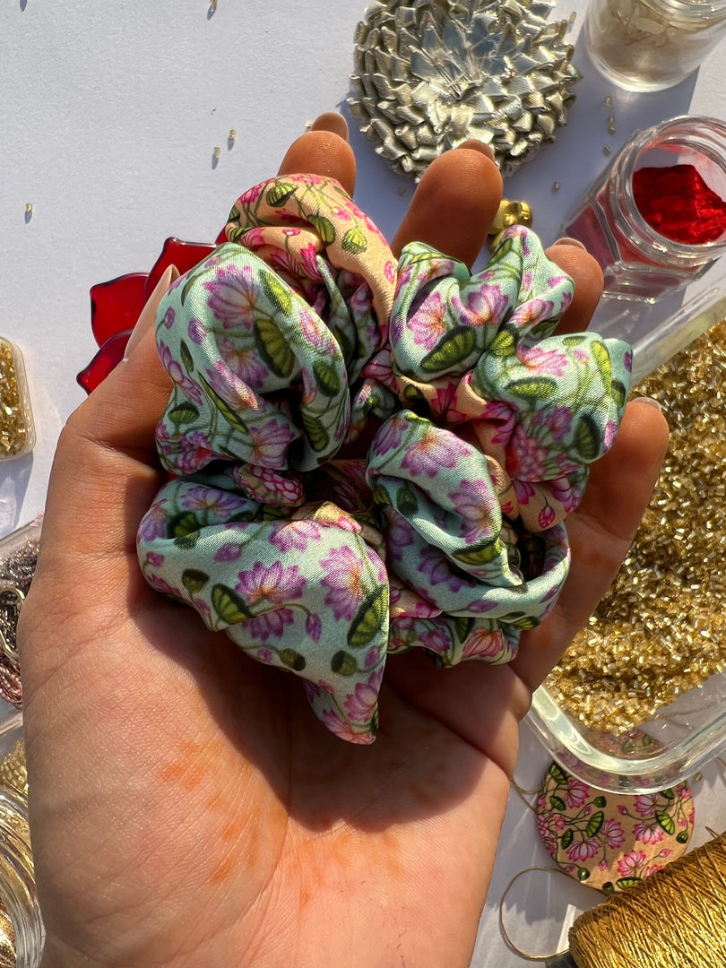 Turkish Hues Intense Ajrakh Scrunchie