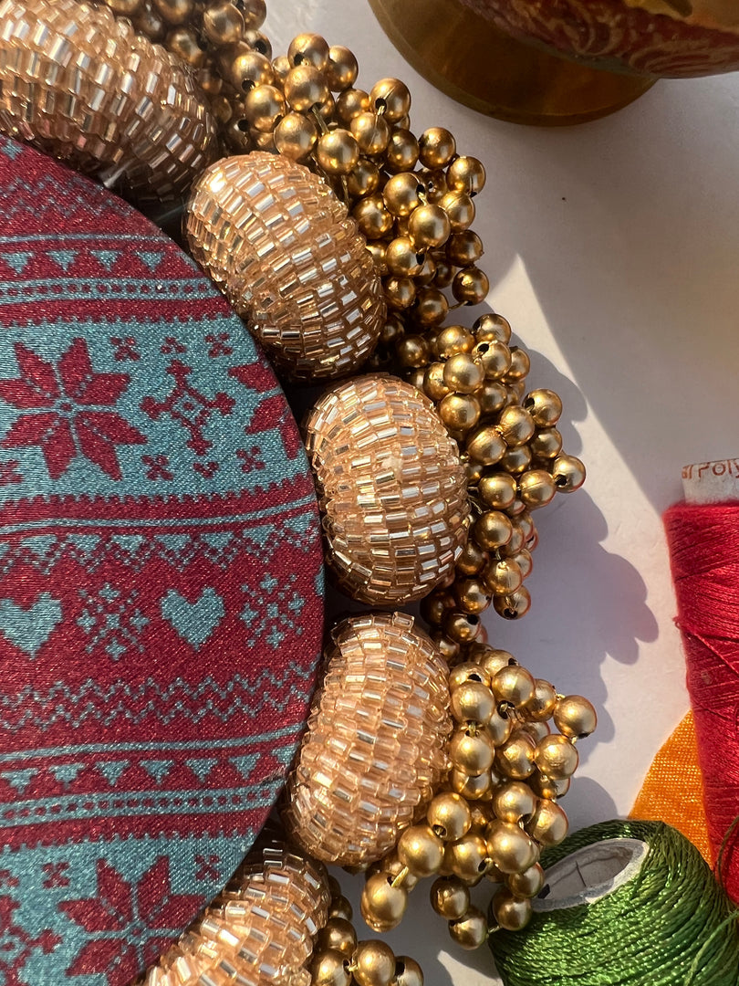 Diva Diya : Rosie Rani Bandhej + Bottle Green Hathi Popat Patola