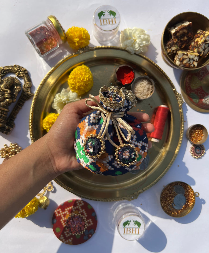 Idiosyncratic Divine Pichwai Little Potli- शगुन wali