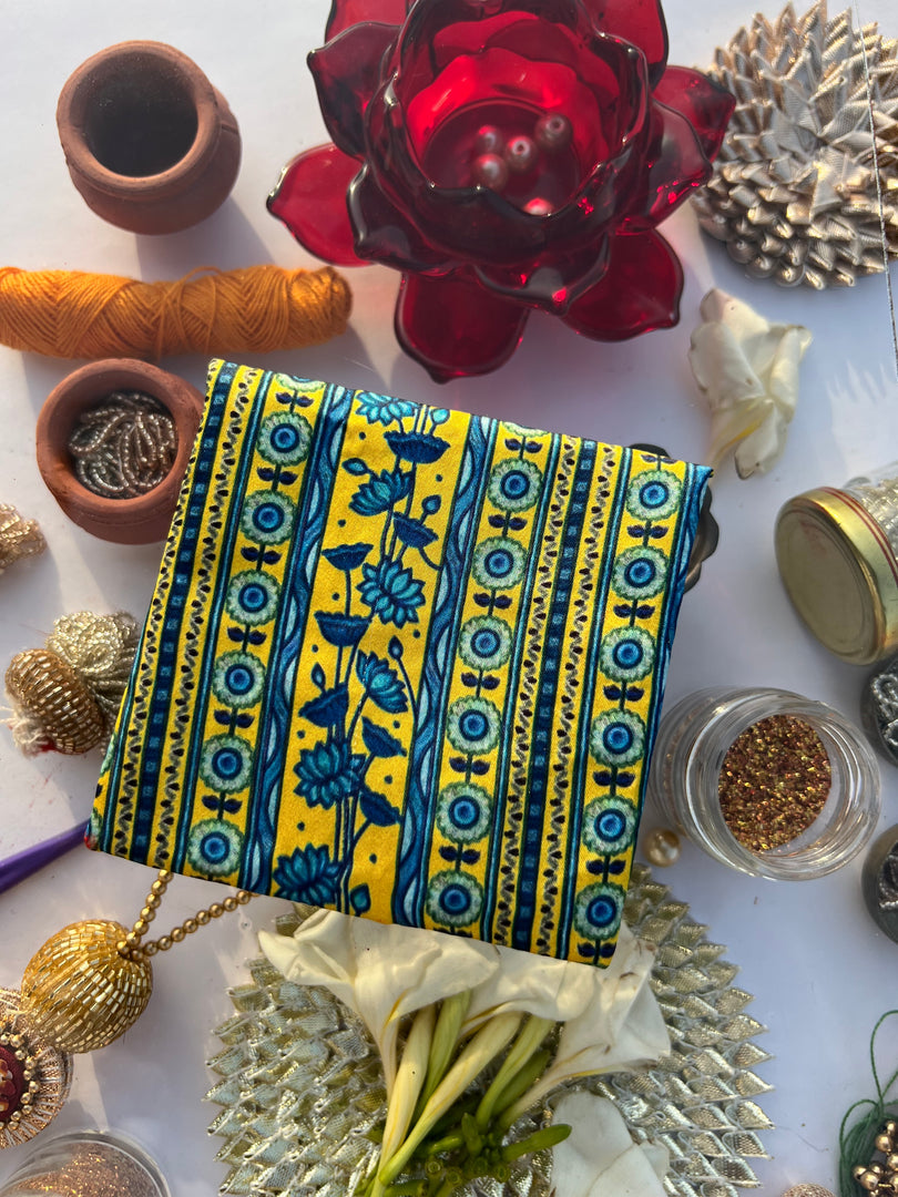 ADD ON: Maroon Navratna Patola Mini Pouch