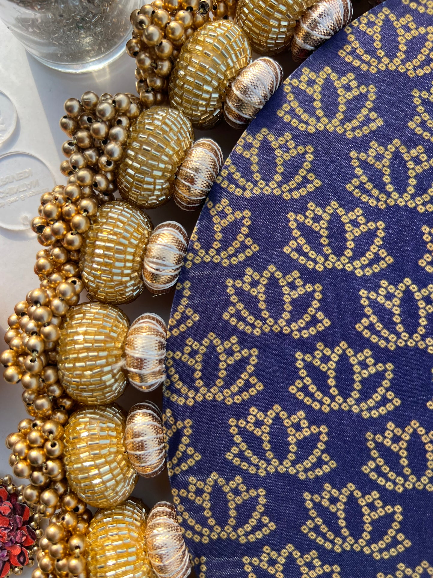 Chaandbali Ganesh Medley: Vermillion Pichwai + Kamal Bandhej