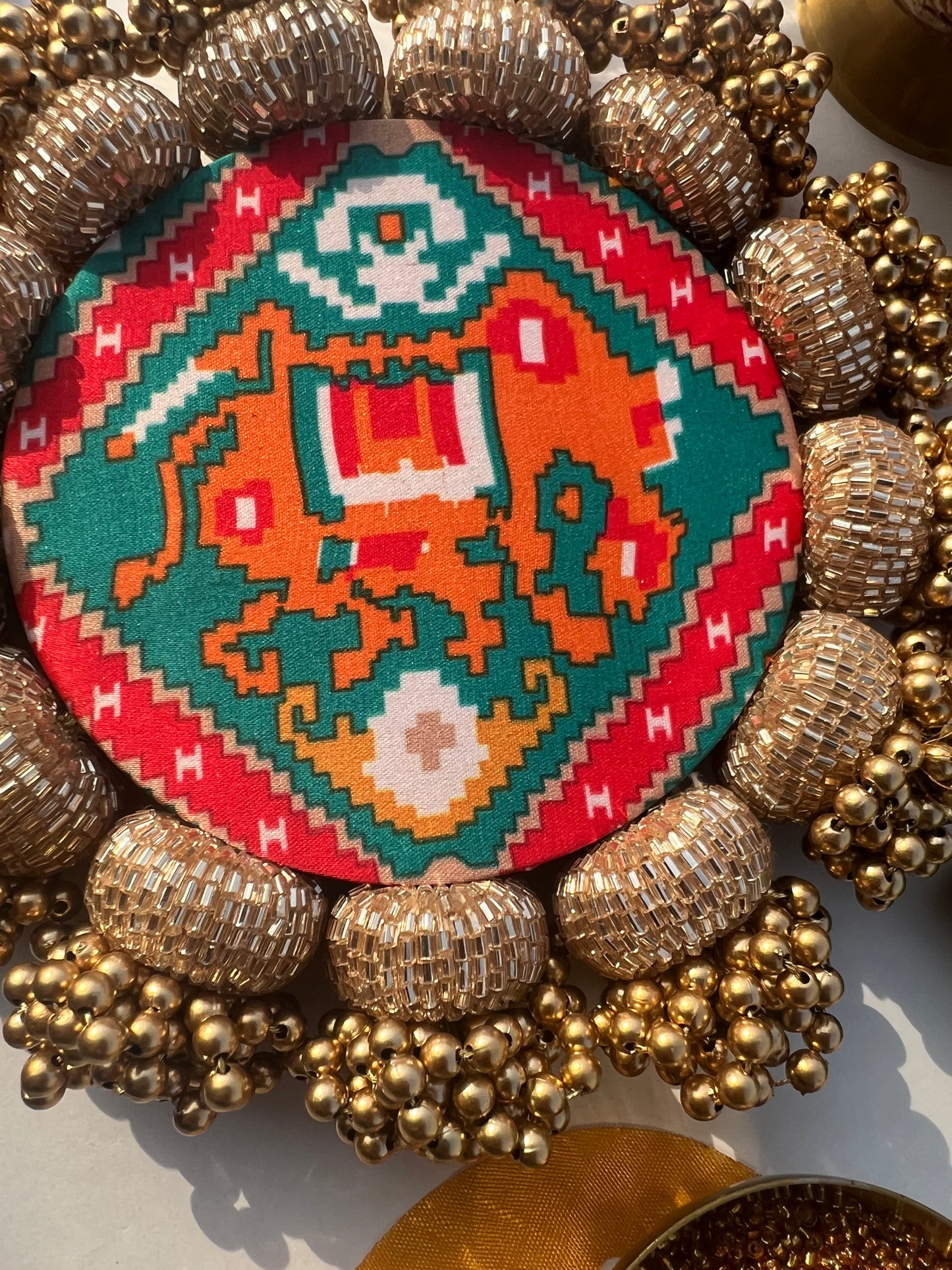 Diva Diya : Rosie Rani Bandhej + Bottle Green Hathi Popat Patola