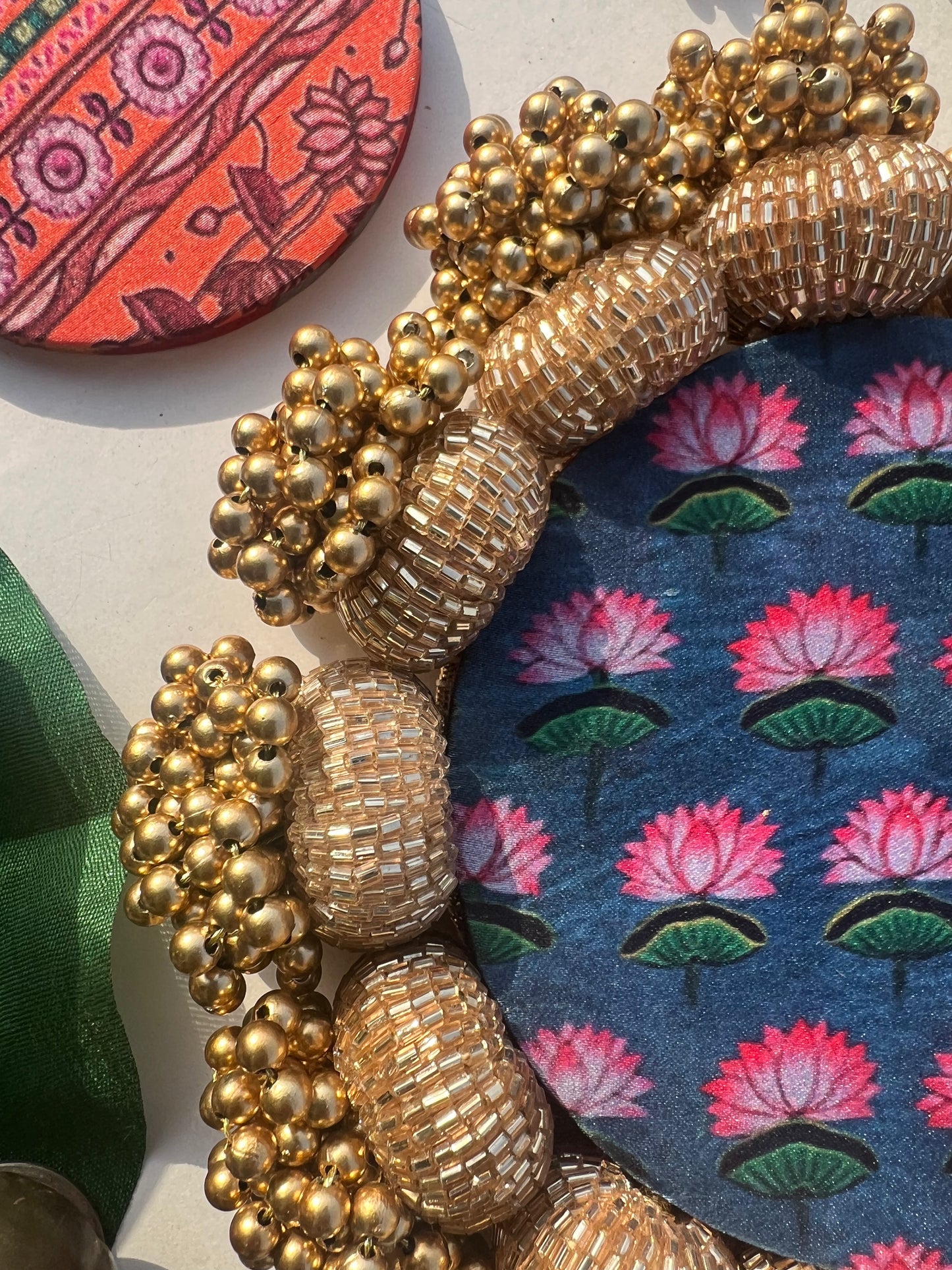 Diva Diya : Mirror + Idiosyncratic Divine Pichwai