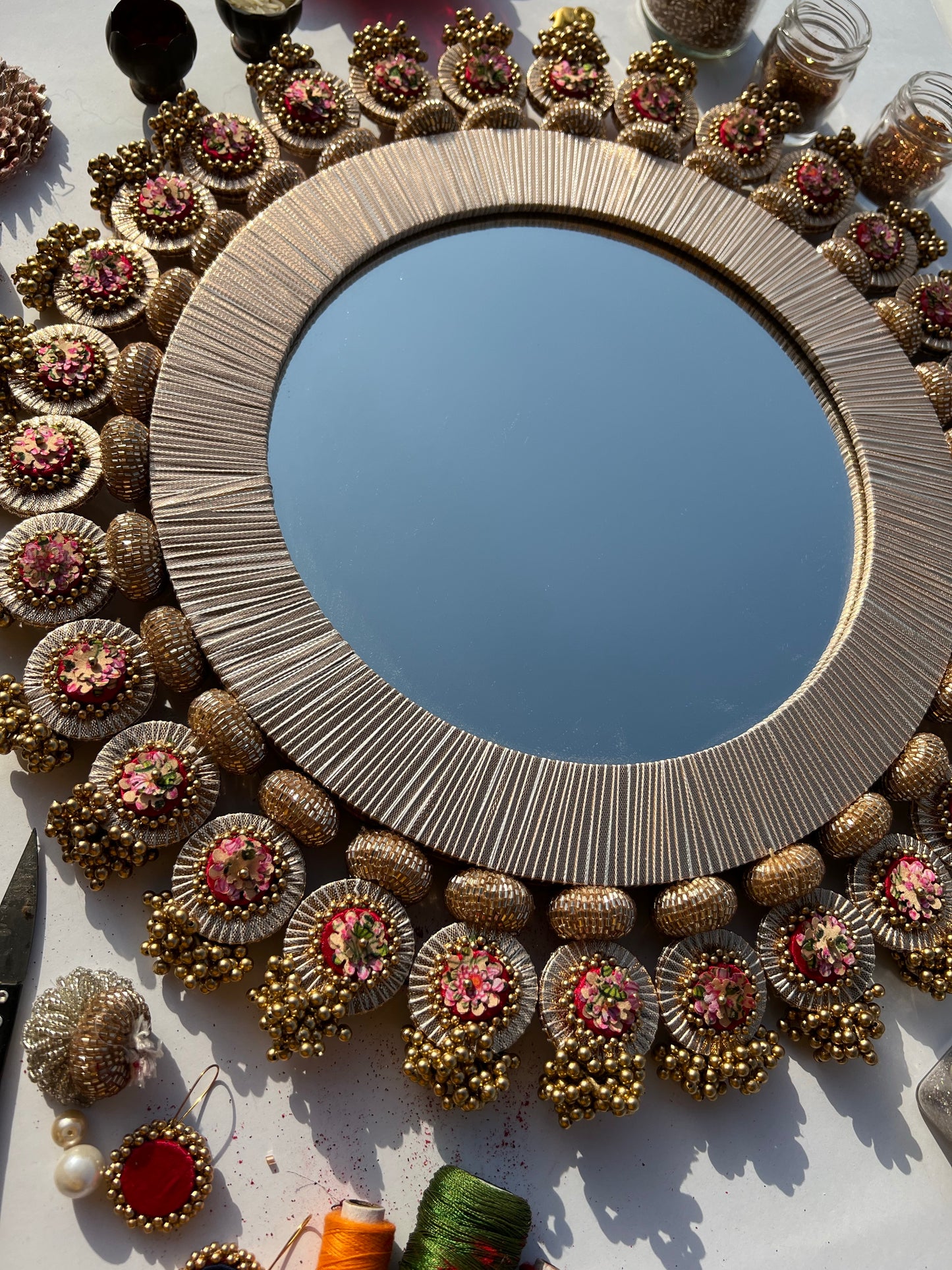 OG Inflorescence Divine Pichwai Lumba Mirror Pallet