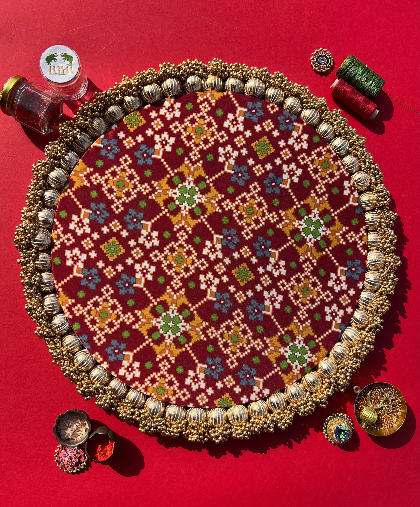 Kumkum Charan Thaal: Manik Laal Navratna Patola