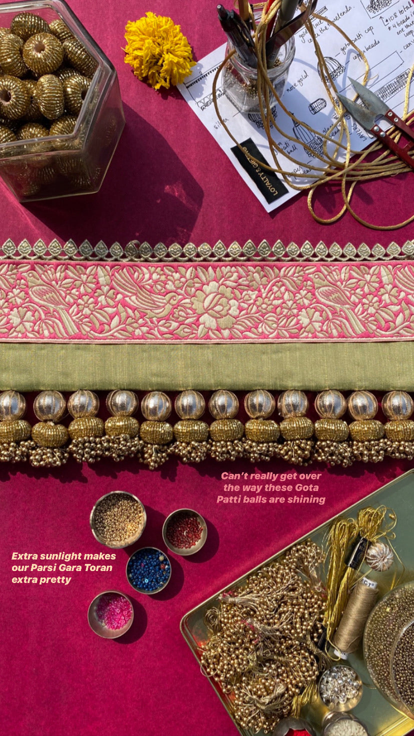 The English Pink Parsi Gara Toran - IBHI