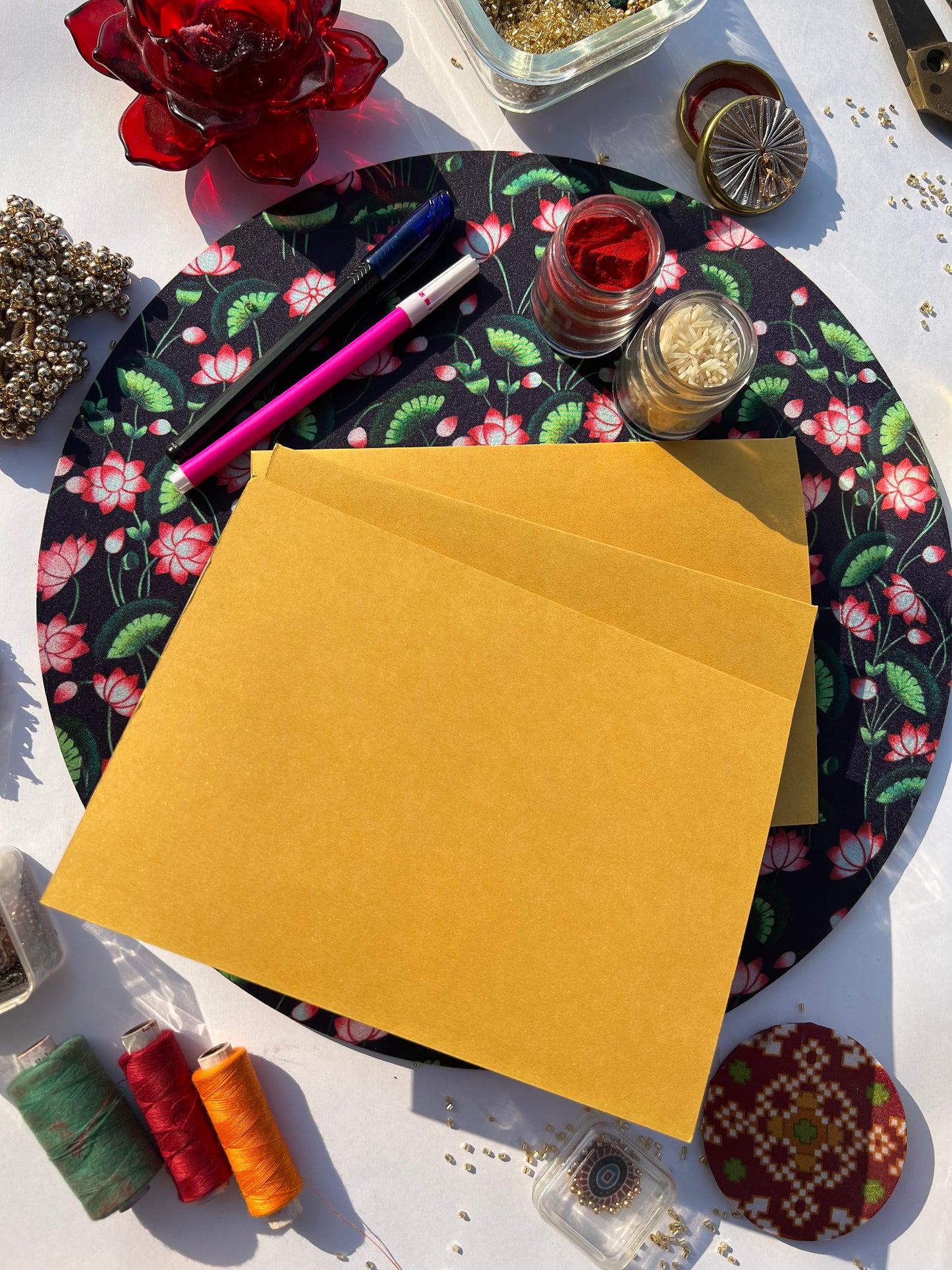 Kankotri Lekhan & Roli Chawal Base: Set of 11 | IBHI ON RENT