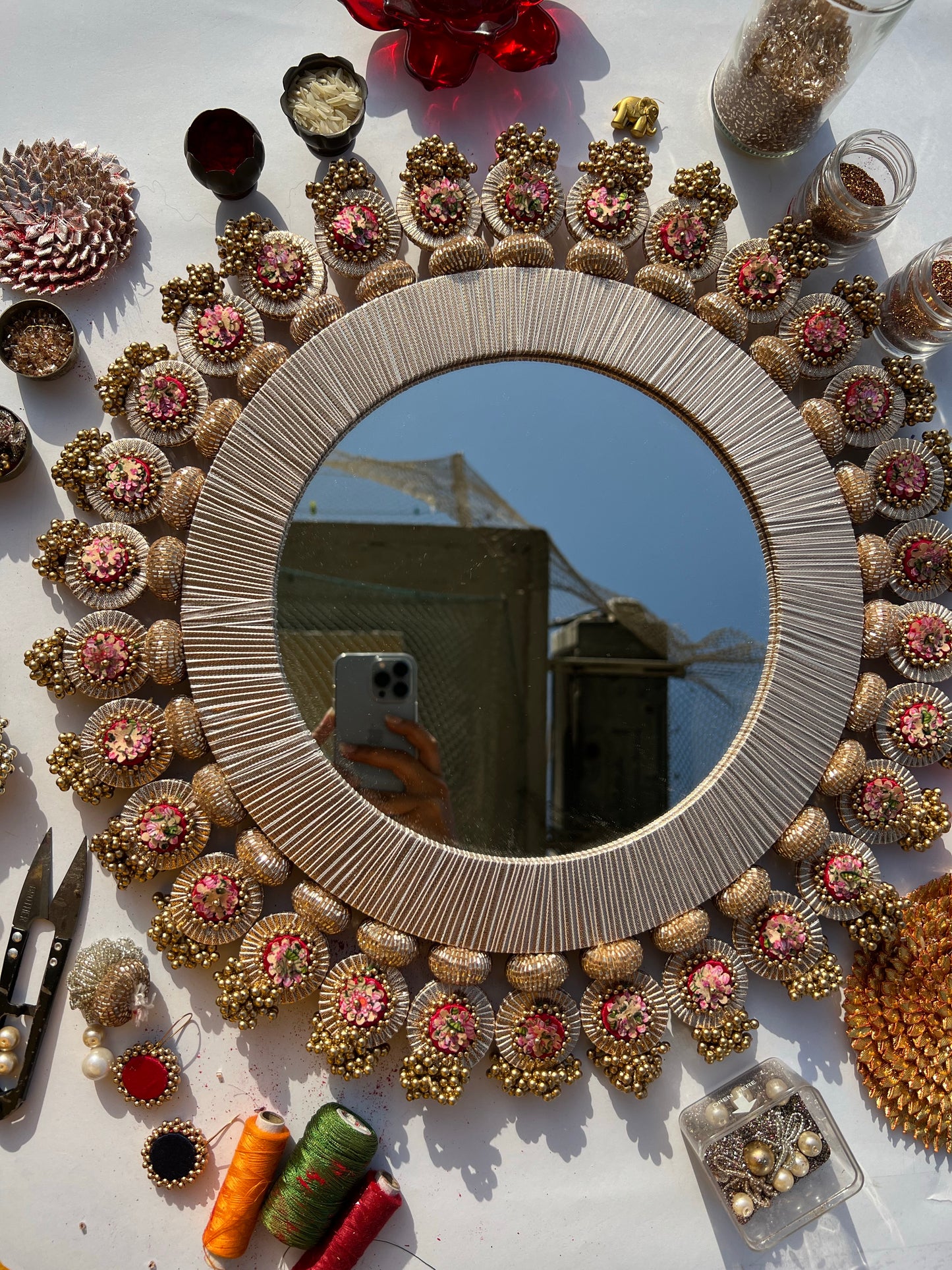 OG Inflorescence Divine Pichwai Lumba Mirror Pallet