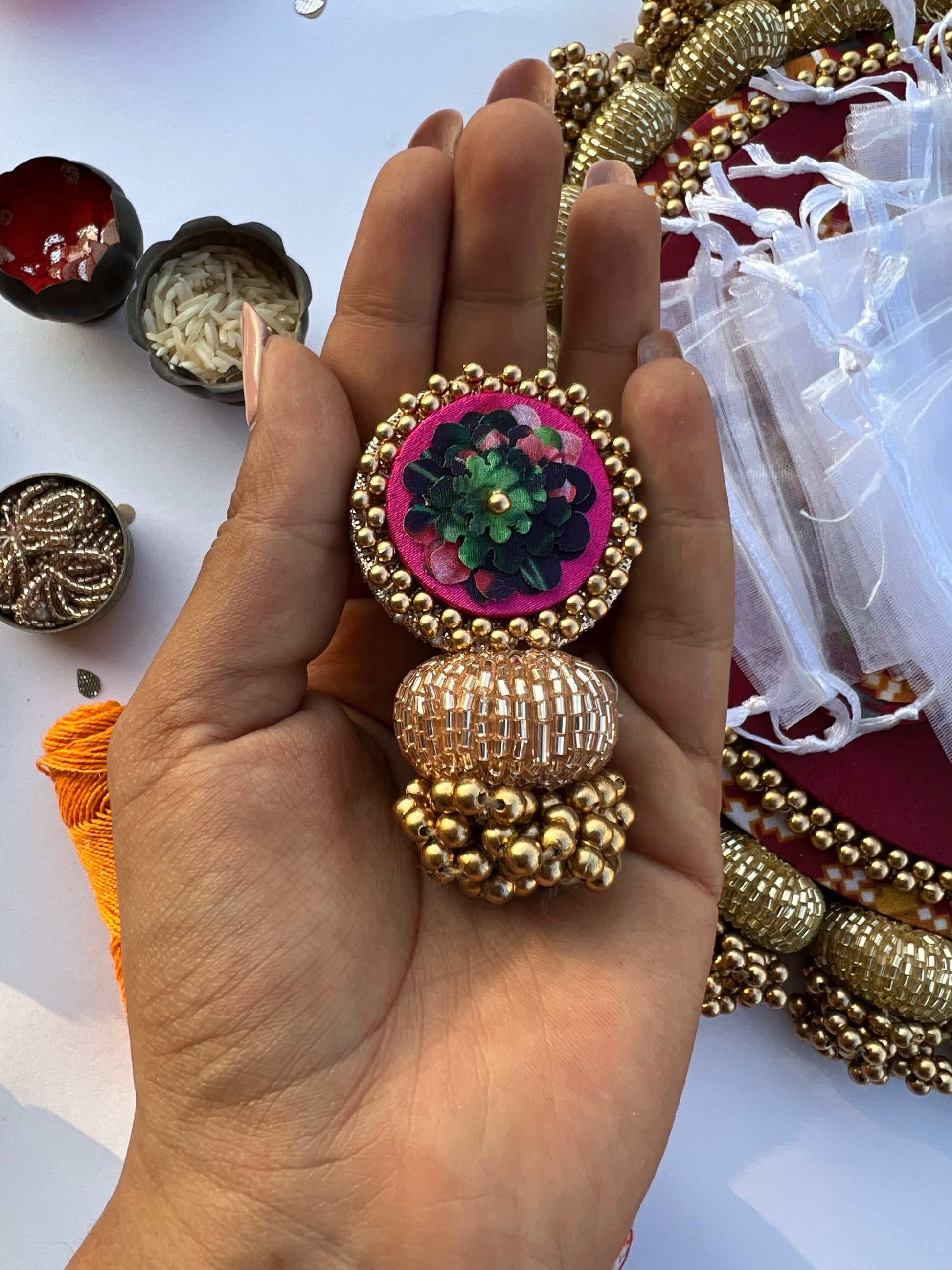 The First Family of Enchanted Beaded Brooch- Set of 4