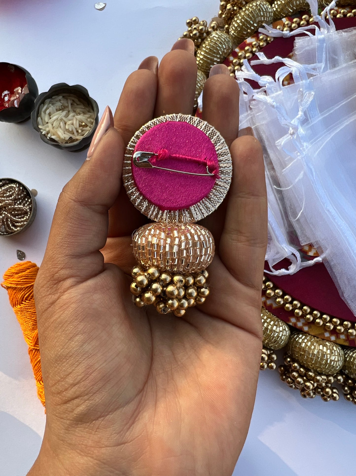 The First Family of Enchanted Beaded Brooch- Set of 4