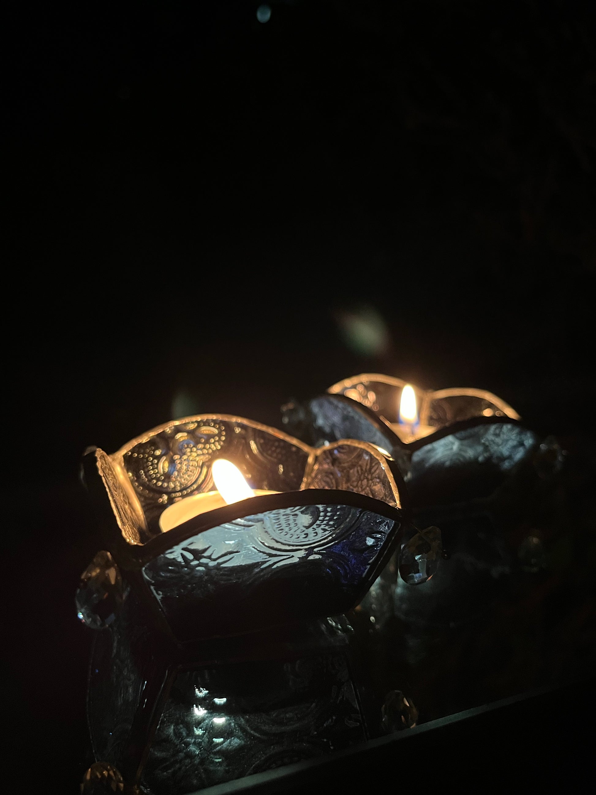 Glass T-light holder