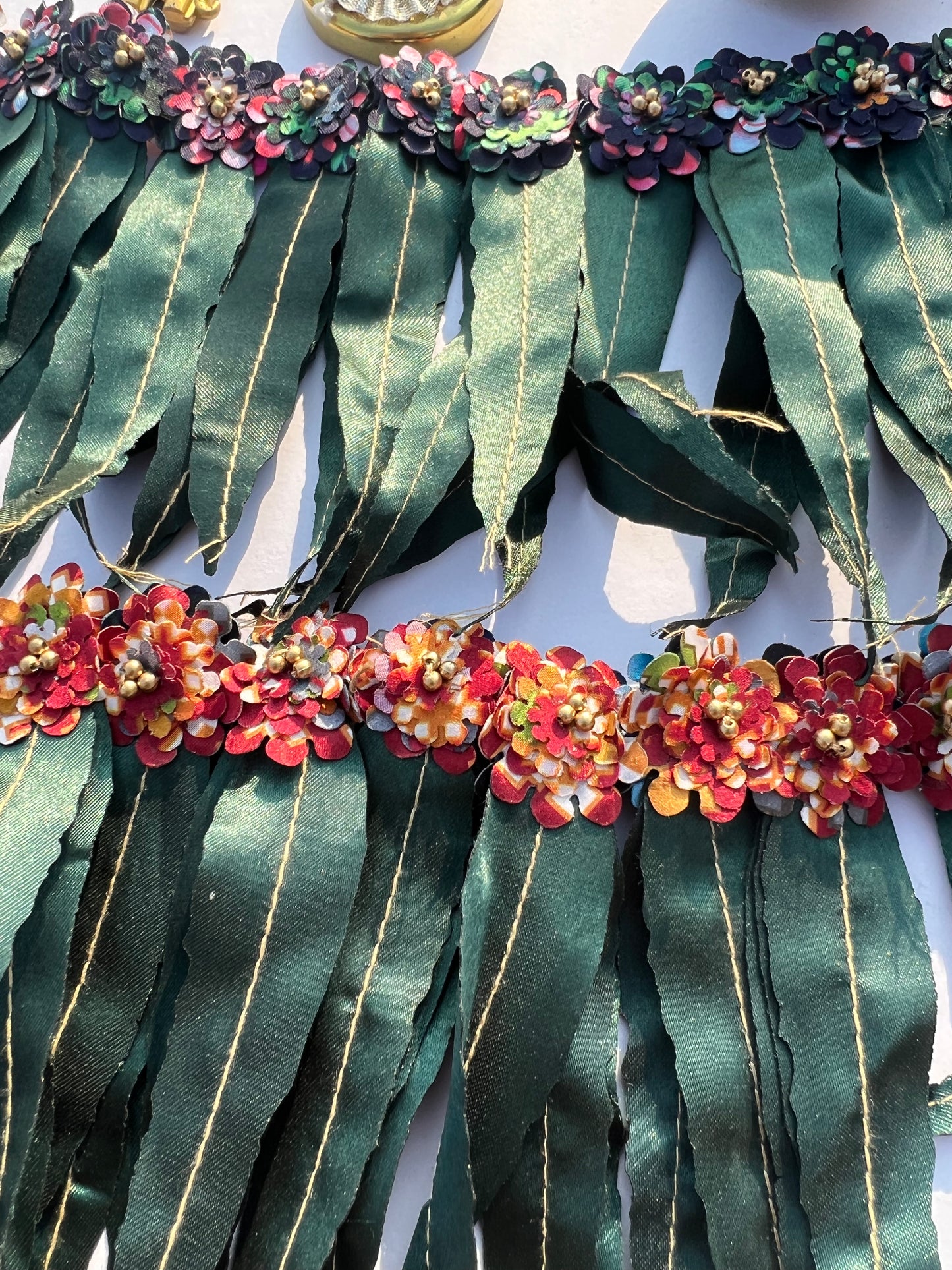 Mini Asopalav Tradition X Maroon & Pink Colloquial Divine Pichwai Toran: Two way (FLEXIBLE)
