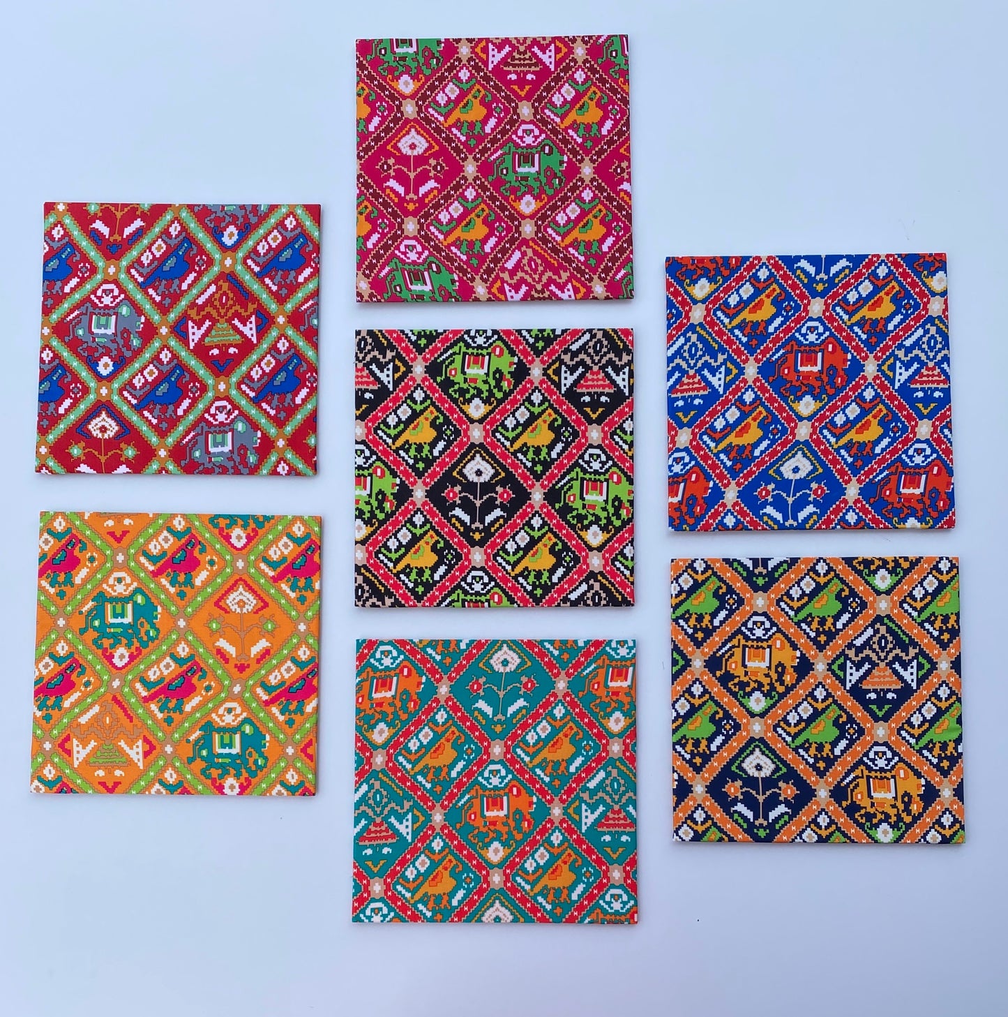 Patola Pocket Squares for Male- set of 50 - IBHI